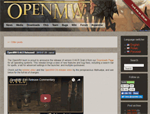 Tablet Screenshot of openmw.org
